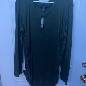 Ruched side Tunic long sleeve